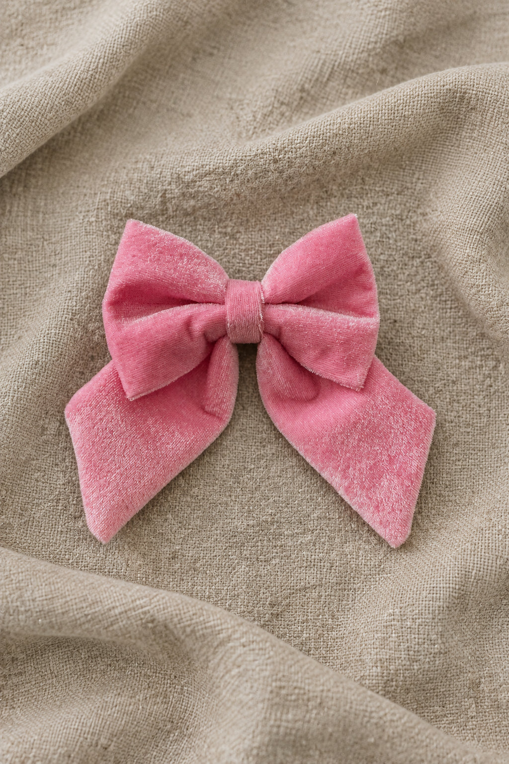 Social Season - Pink Velvet Sailor Bow