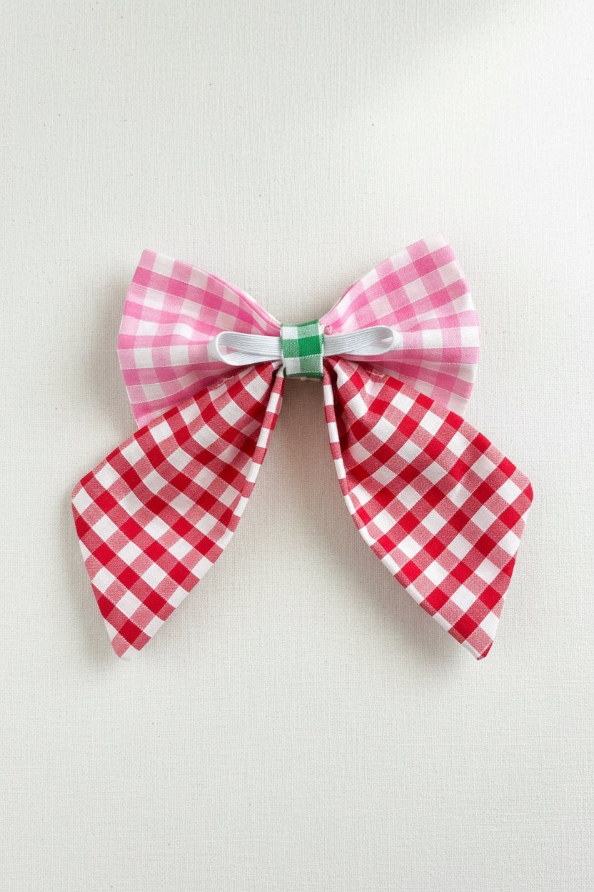 Picnic Pals - Traditional Gingham Sailor Bows - Multicoloured
