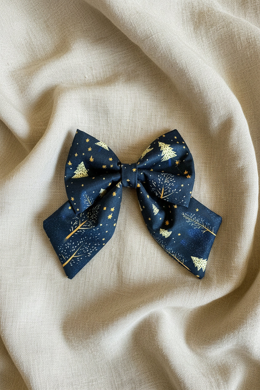 Mistletoe Magic - Starry Night Sailor Bow