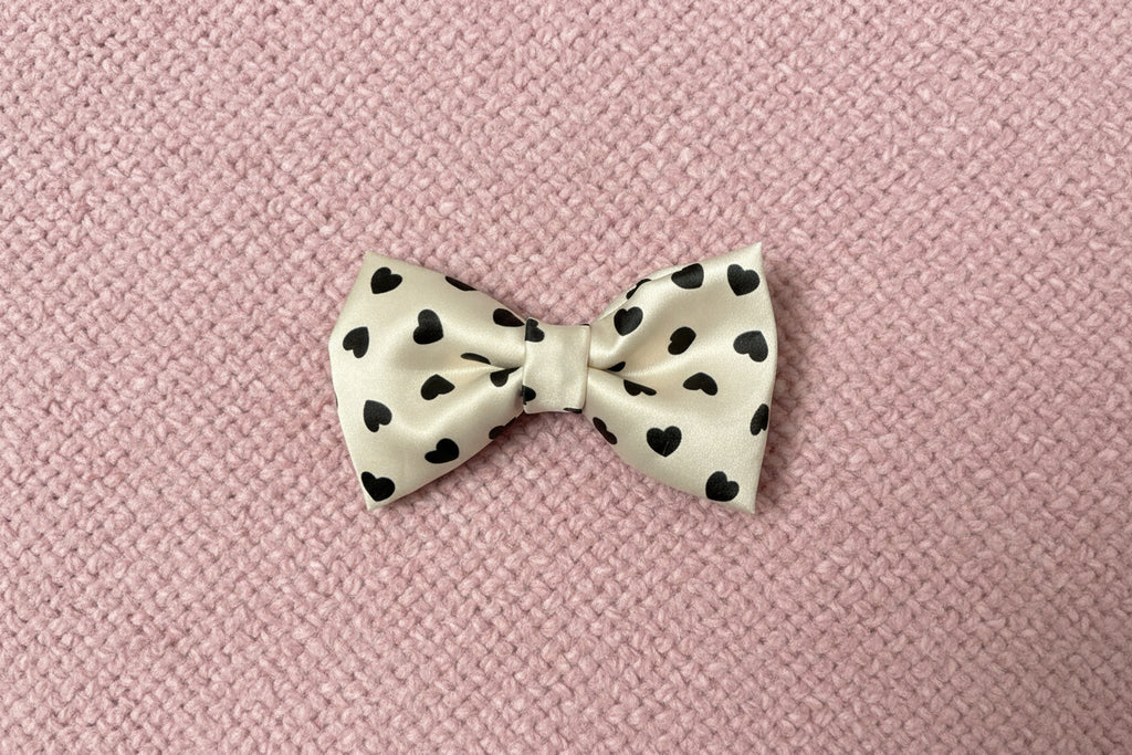 Black Heart Bow Tie