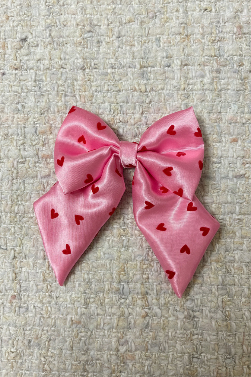 Pink Heart Sailor Bow