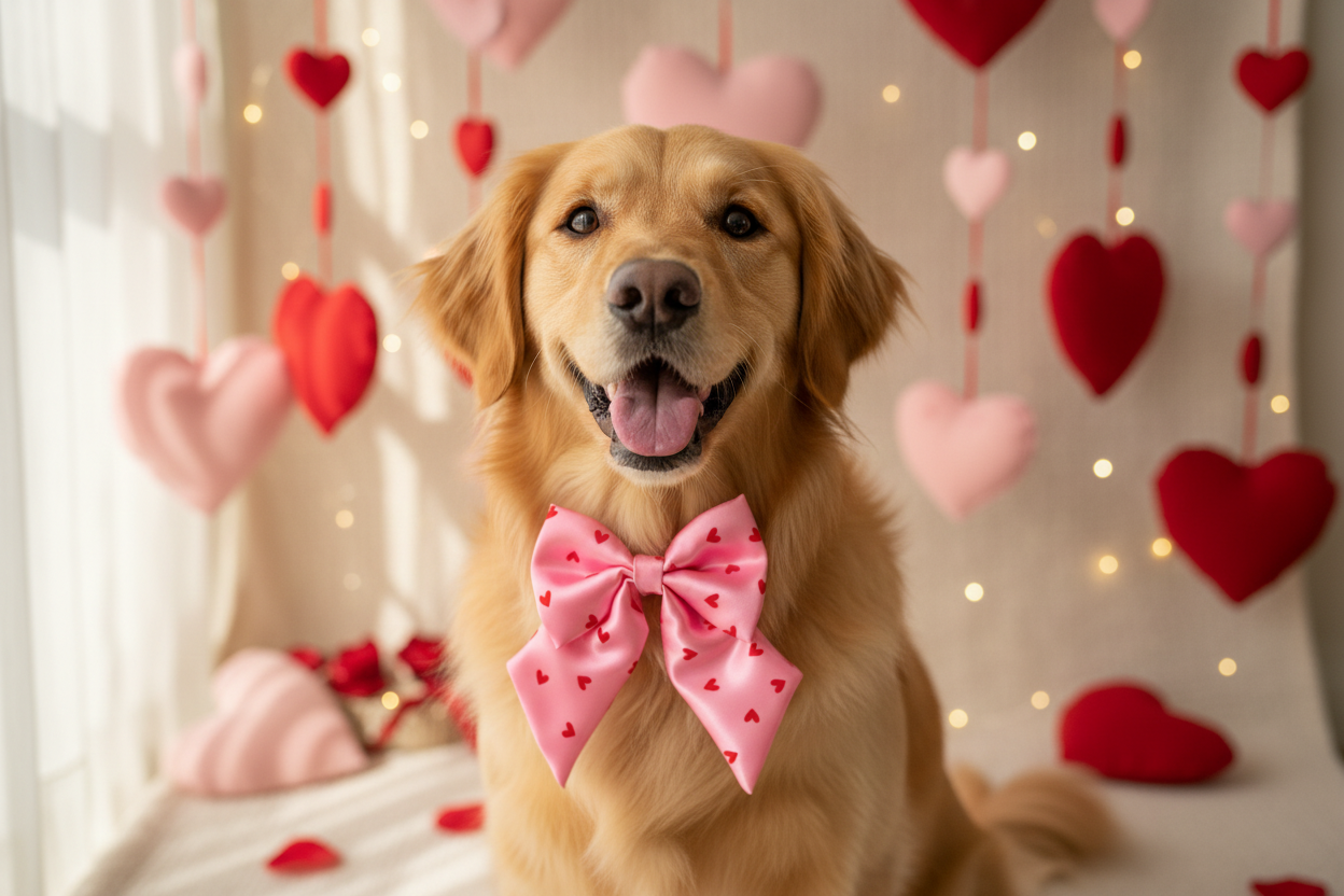 Pink Heart Sailor Bow