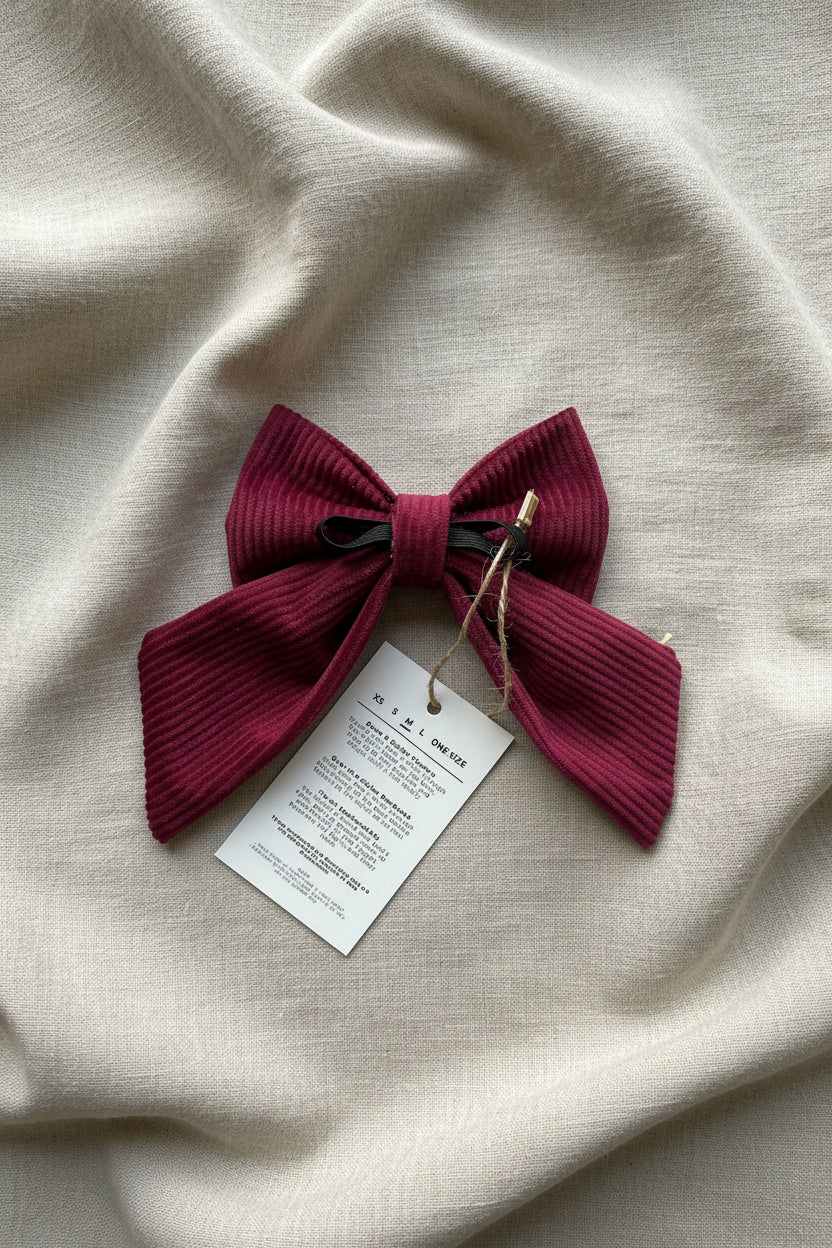 Cord & Co. - Burgundy Sailor Bow