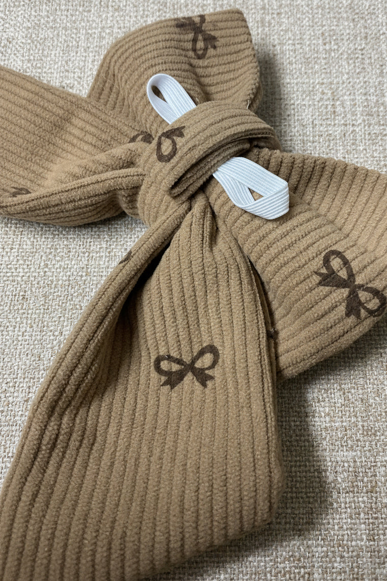 Everyday Corduroy - Soft Mocha Sailor Bow