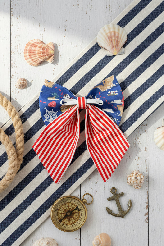 Ahoy Matey! Dog Sailor Bow