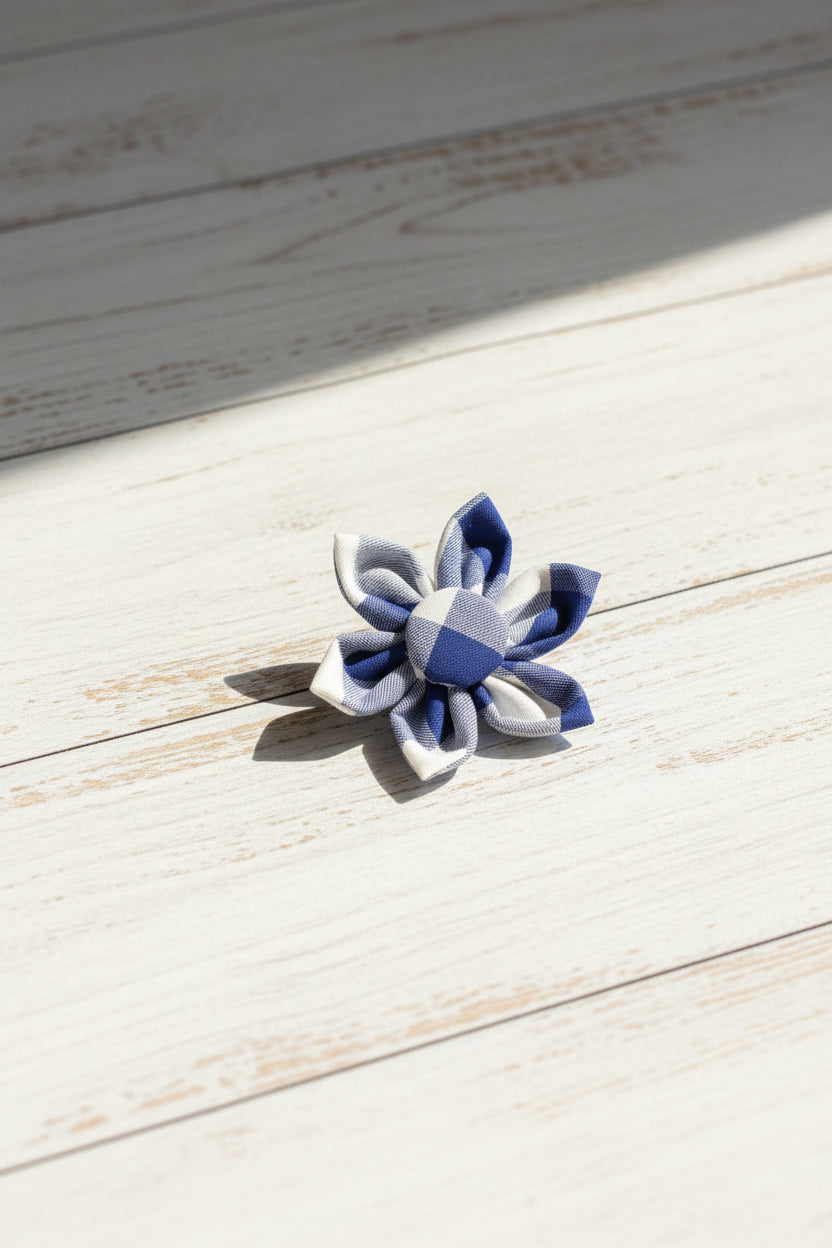Harbour Gingham Collar Flower