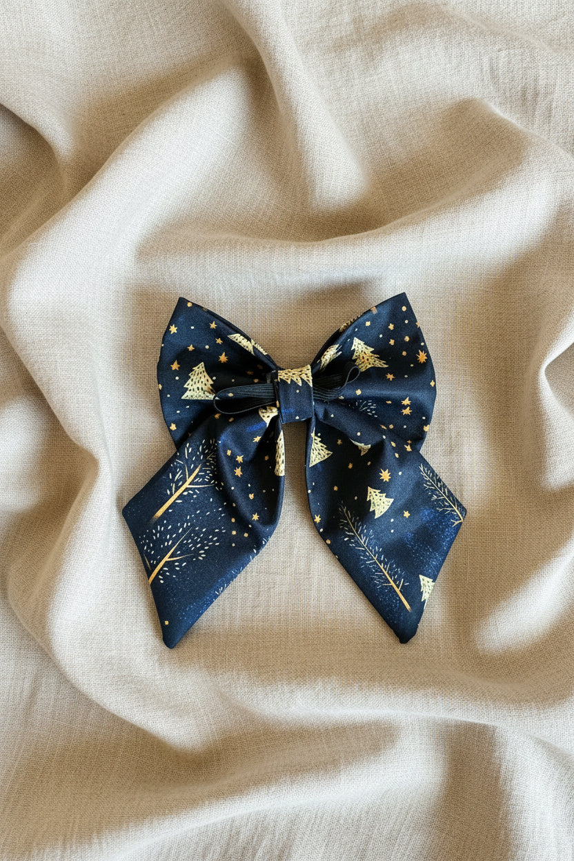 Mistletoe Magic - Starry Night Sailor Bow