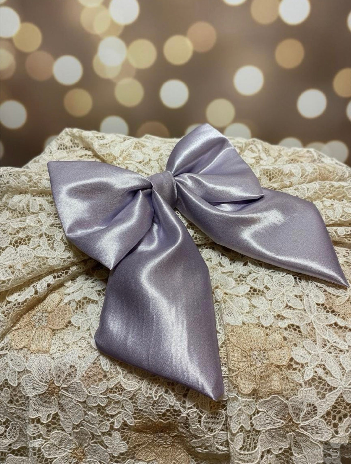 Social Season - Lilac Satin Sailor Bow