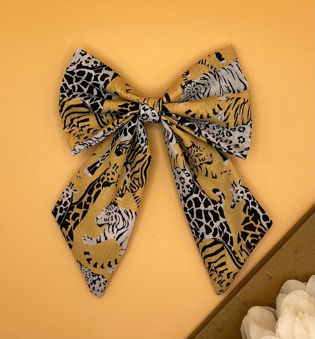 Fur-ocious Safari Sailor Bow