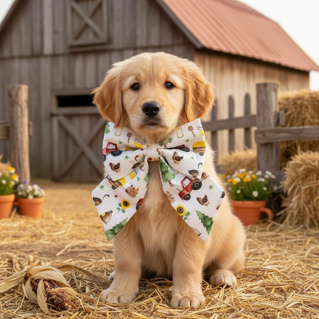 Down on The Farm Sailor Bow