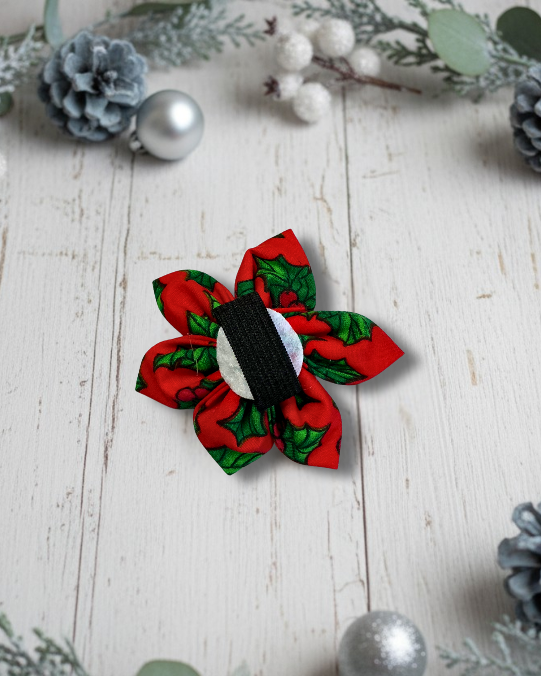 Red Holly Collar Flower