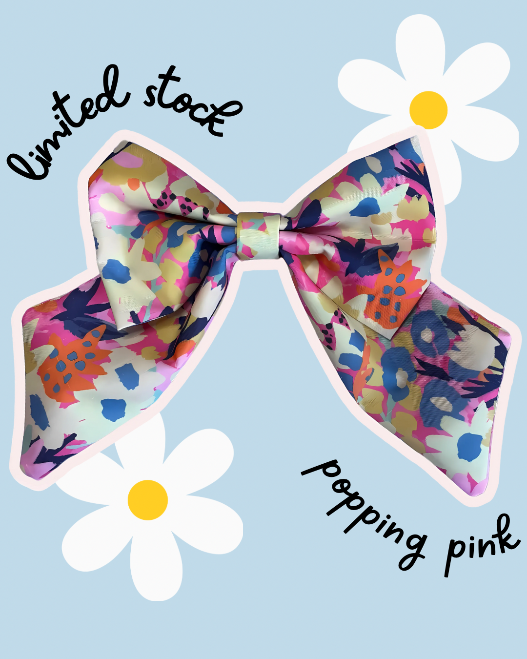 Popping Pink Sailor Bow