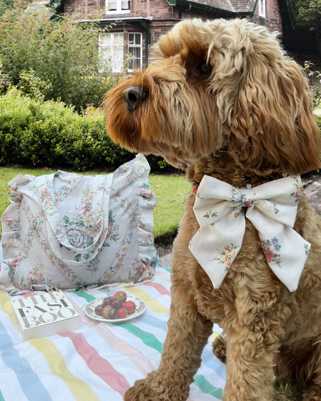 Picnic PAWfect: Cottage Charm Tote Bag