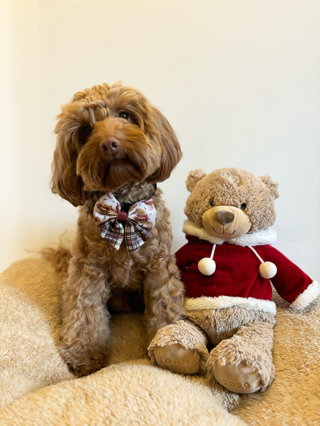 Jingle Bears Christmas Sailor Bow
