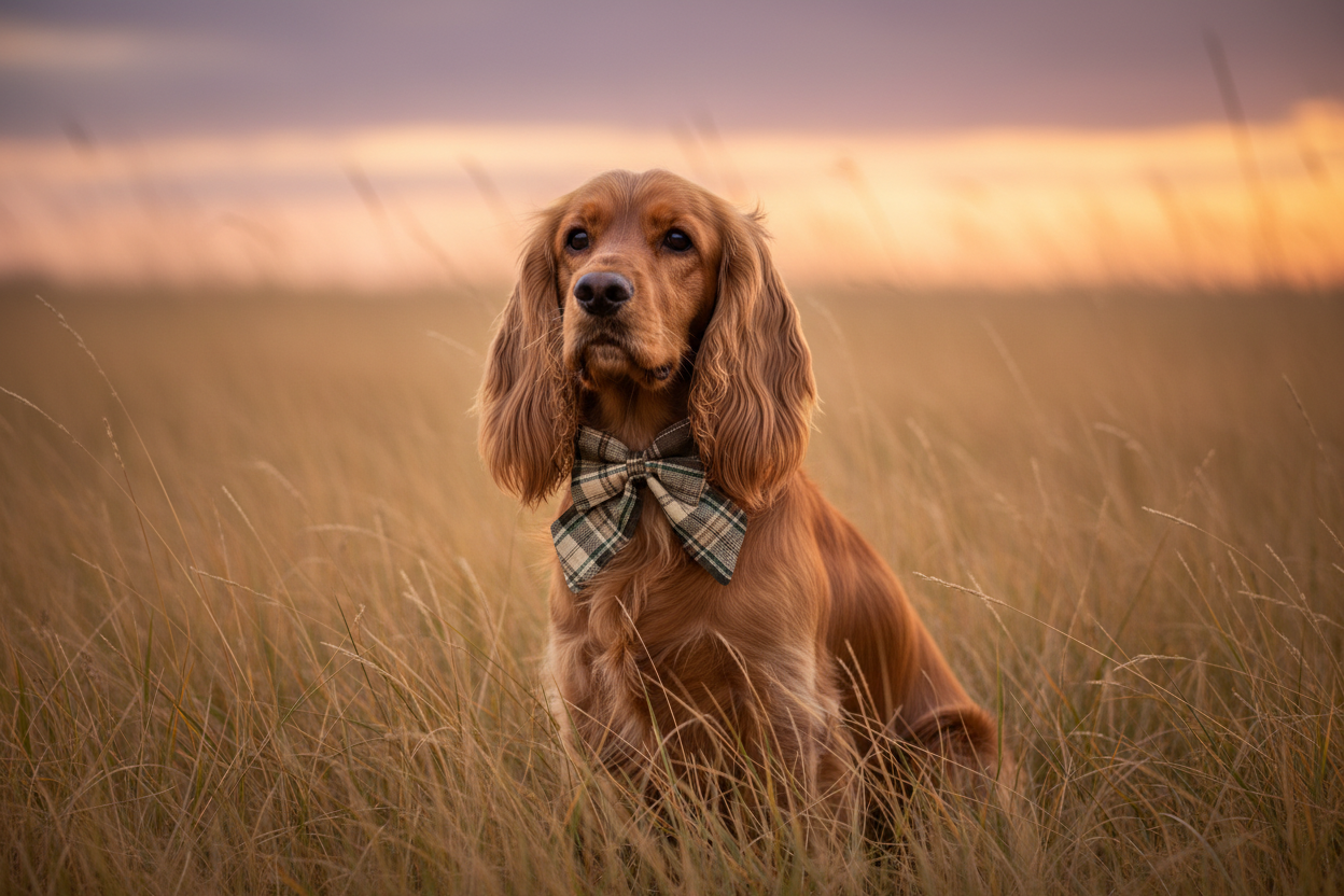 Heritage Hound Sailor Bow - Brown Plaid