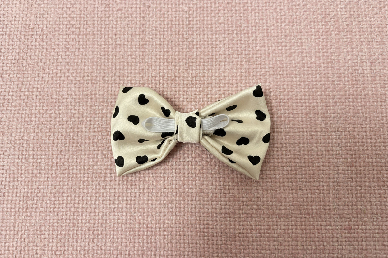 Black Heart Bow Tie