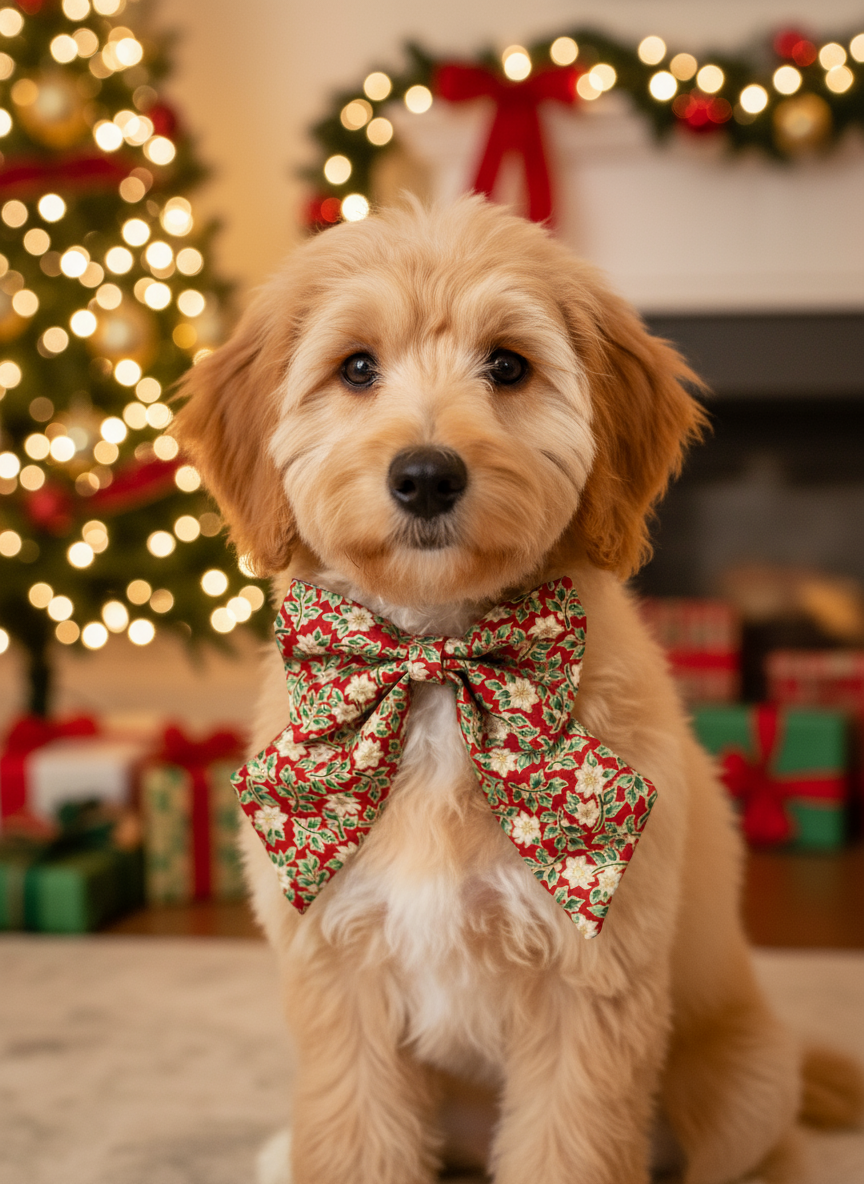 Festive Bloom Christmas Sailor Bow