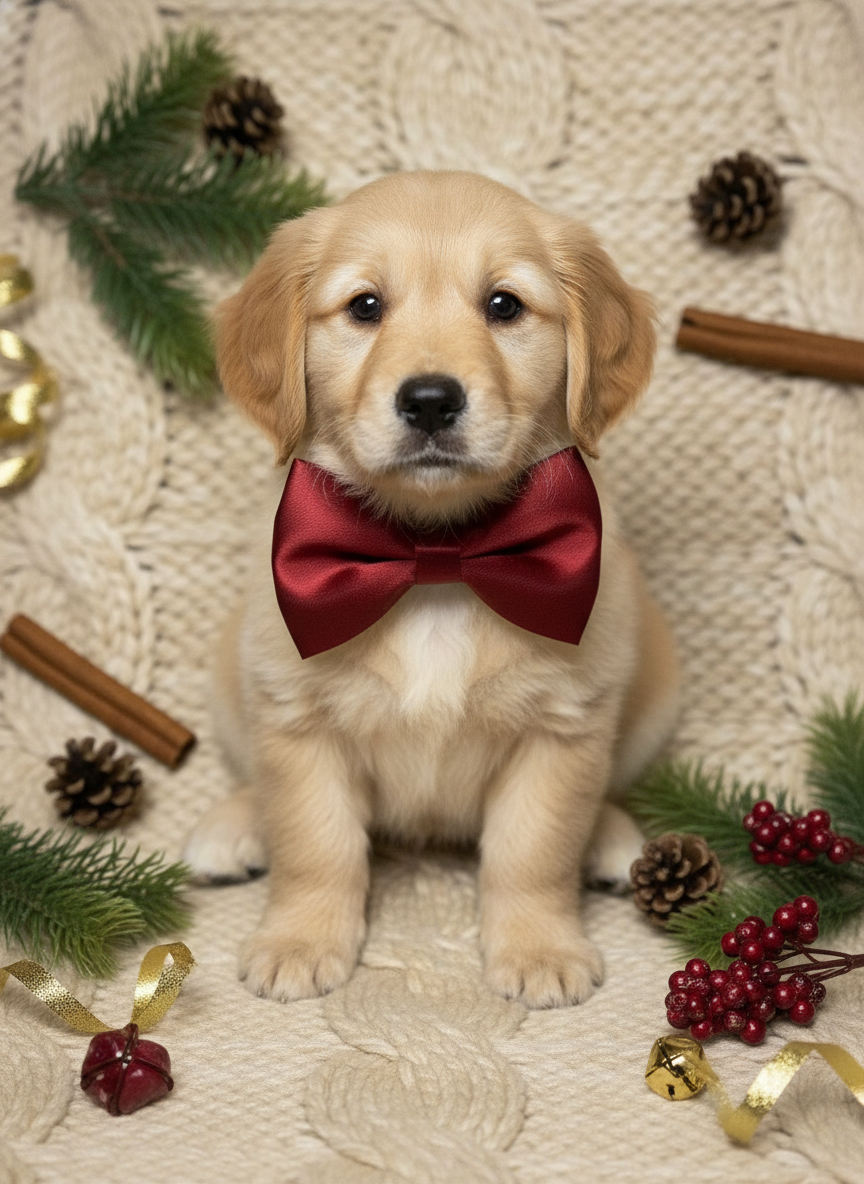 Satin Luxe Bow Tie - Burgundy