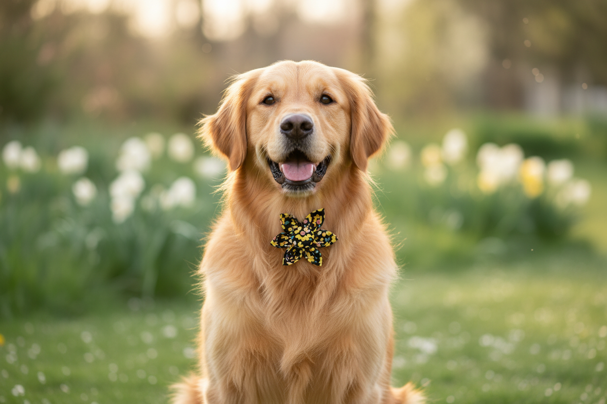 Floral Collar Flower – Yellow Sunflower Print