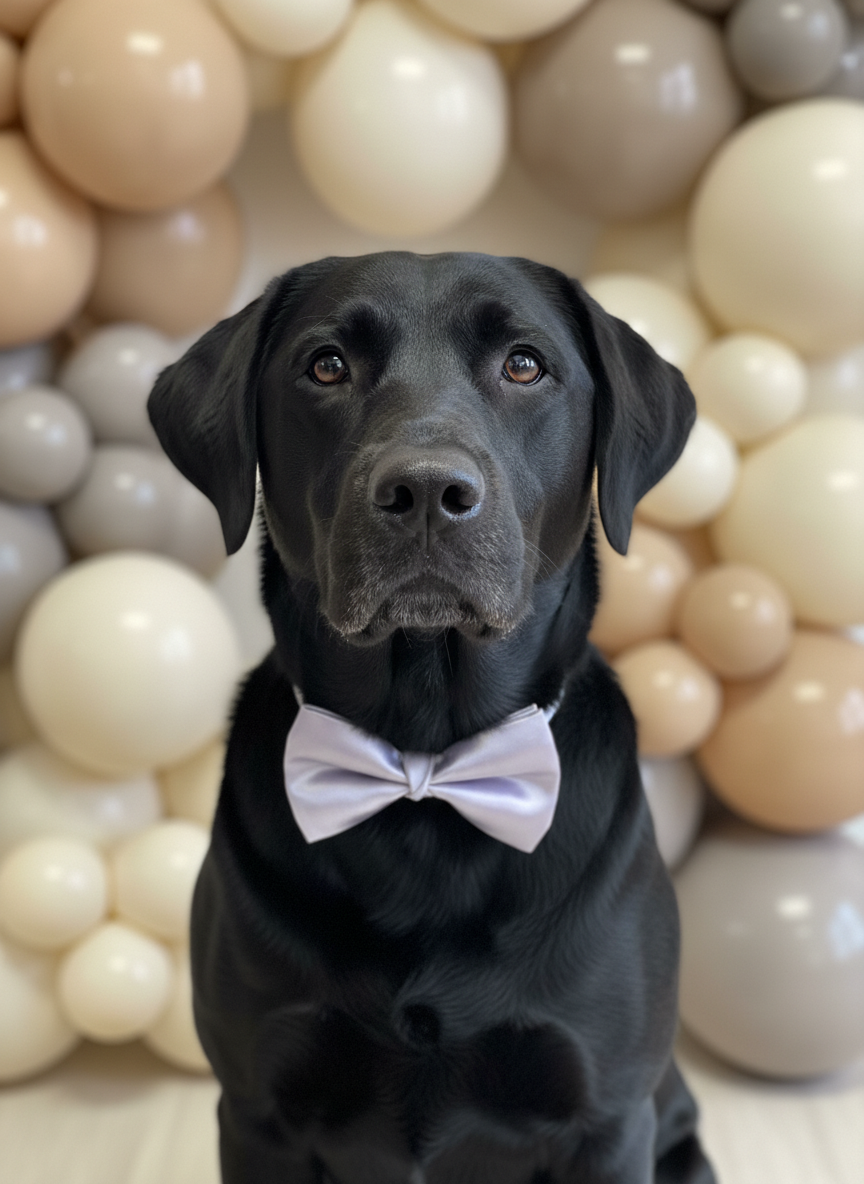 Satin Luxe Bow Tie - Lilac