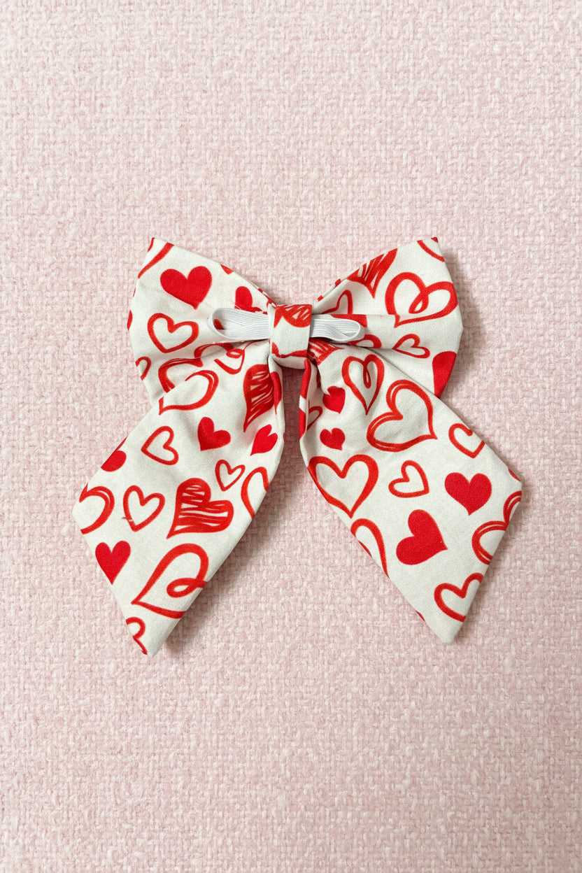 Scribble Heart Sailor Bow
