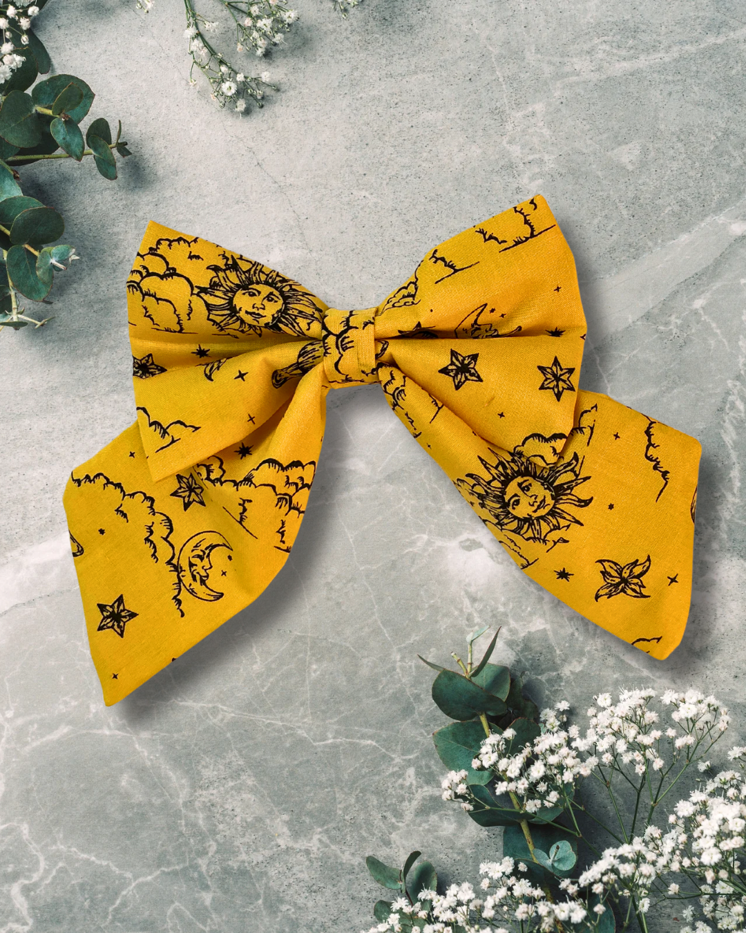 Celestial Paws Sailor Bow - Yellow