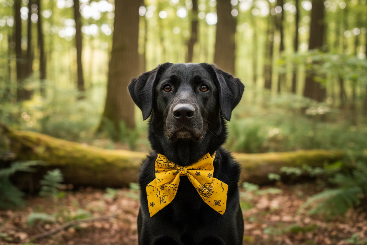 Celestial Paws Sailor Bow - Yellow