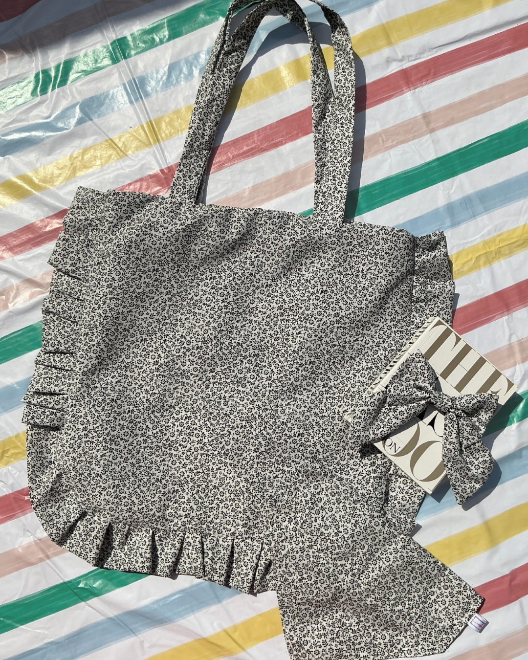 Picnic PAWfect: Ditsy Print Tote Bag