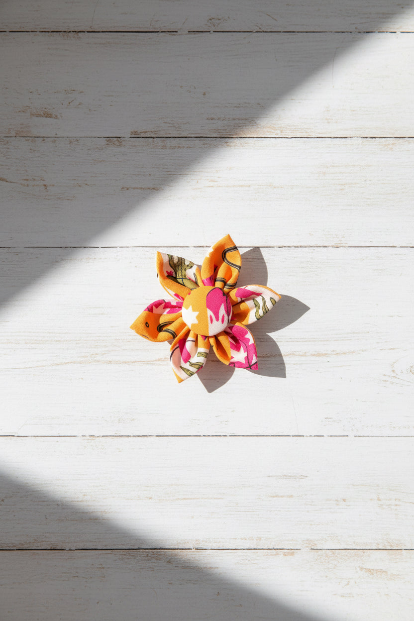 Western Boots Collar Flower