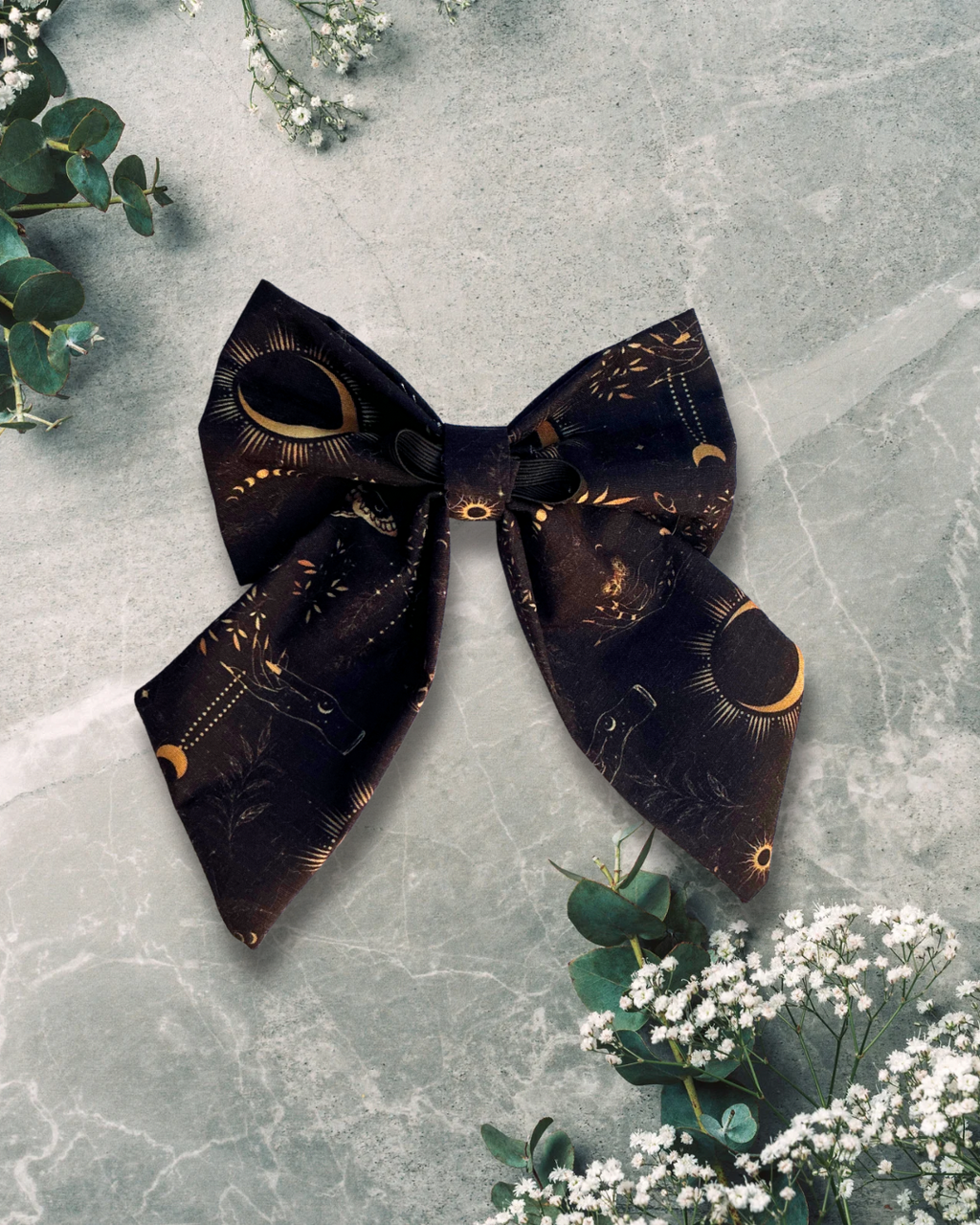 Celestial Paws Sailor Bow - Black