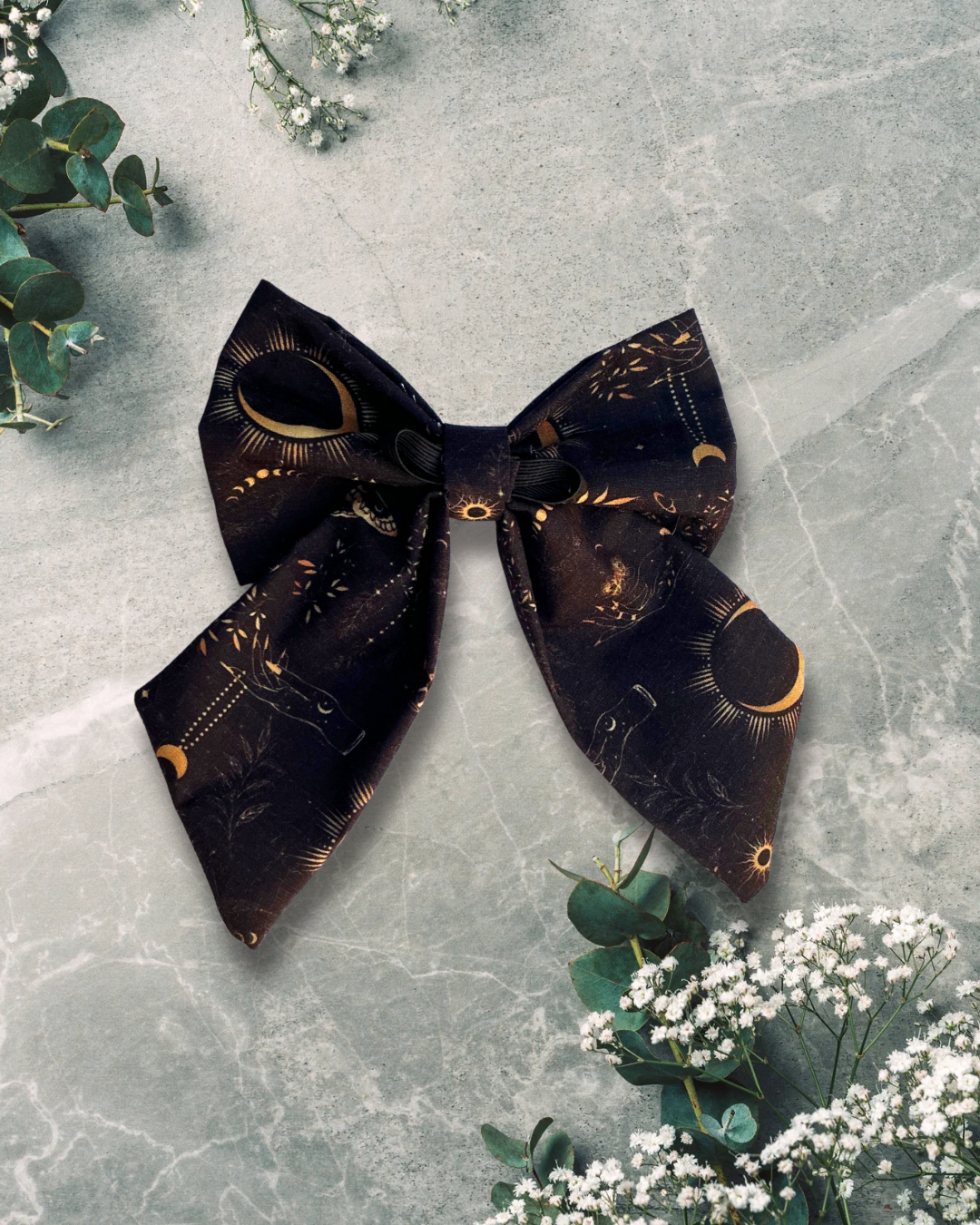 Celestial Paws Sailor Bow - Black