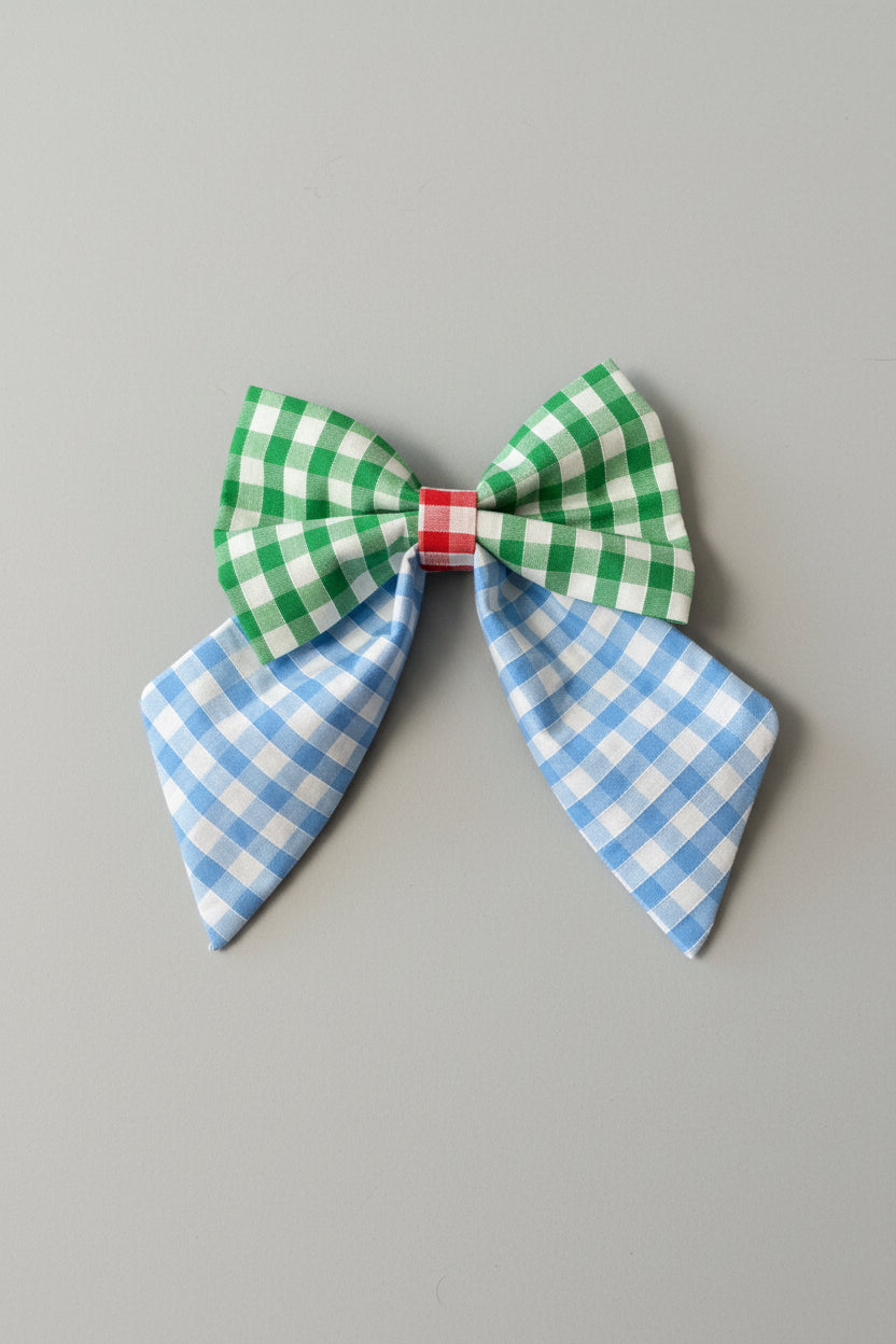 Picnic Pals - Traditional Gingham Sailor Bows - Multicoloured