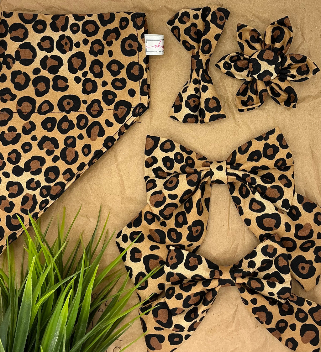 Fur-ocious Safari Leopawrd Hair Bow