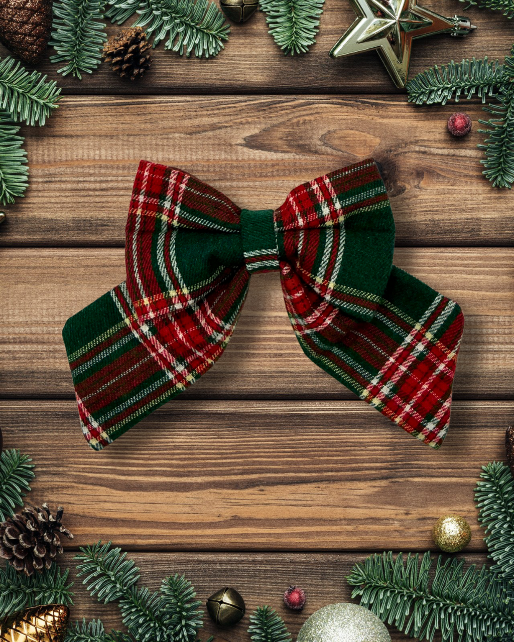 Heritage Hound - Forest Green Hair Bow