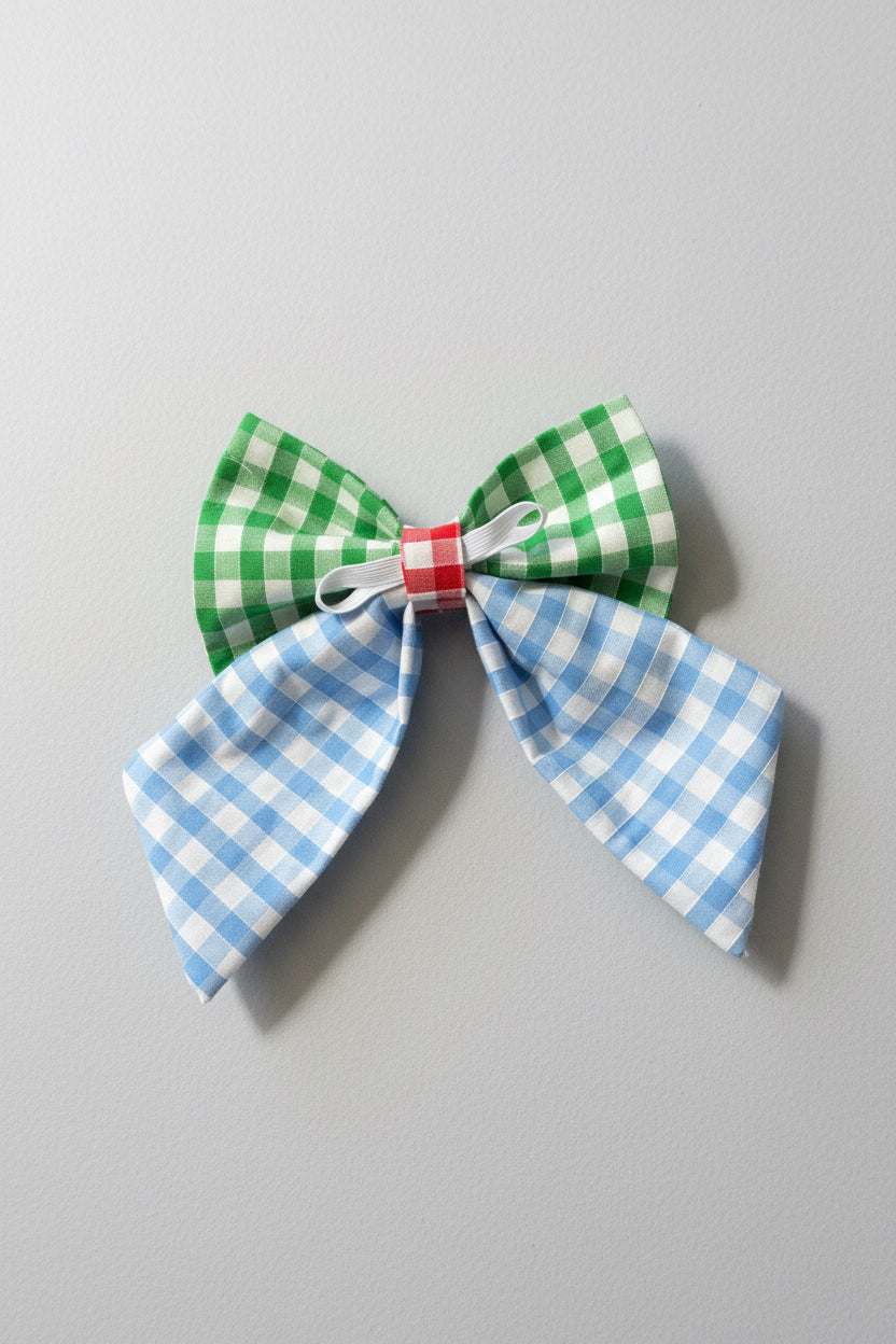 Picnic Pals - Traditional Gingham Sailor Bows - Multicoloured