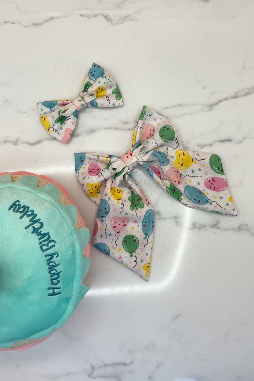 Balloon Party Dog Sailor Bows
