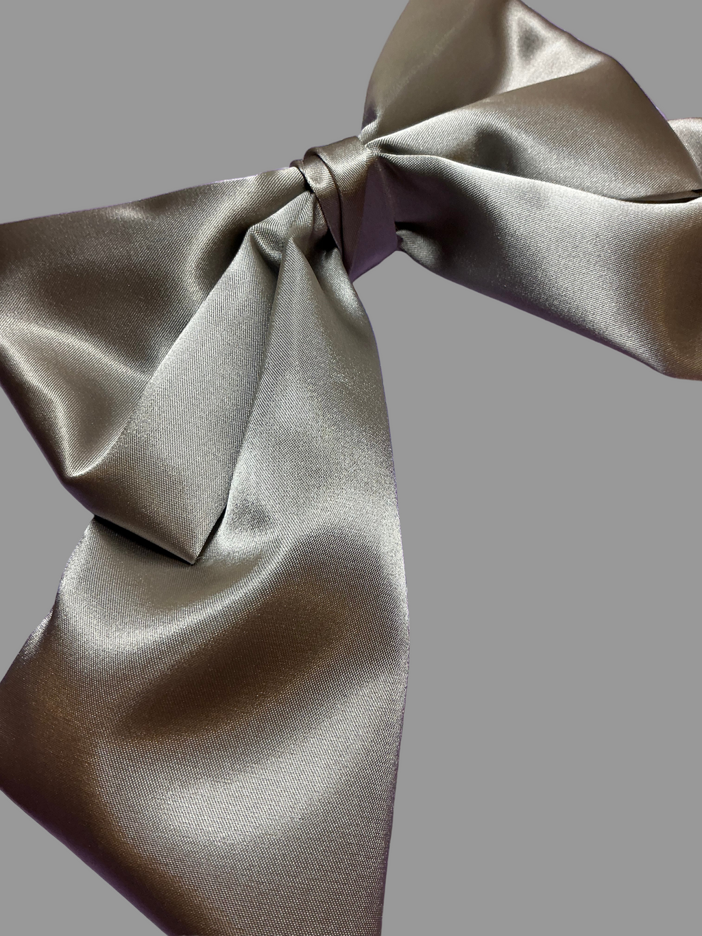 Satin Luxe Sailor Bow - Mink