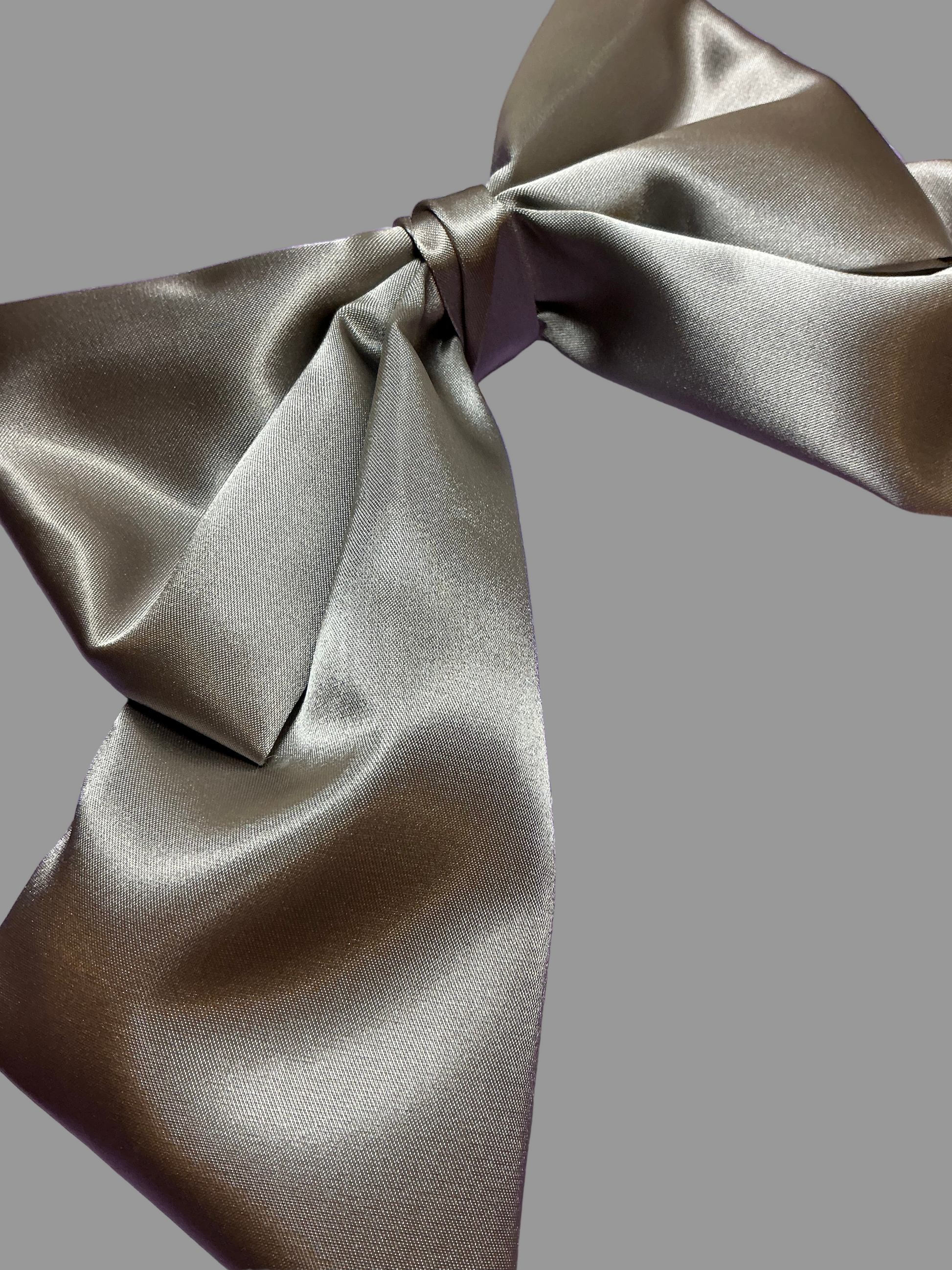 Satin Luxe Sailor Bow - Mink
