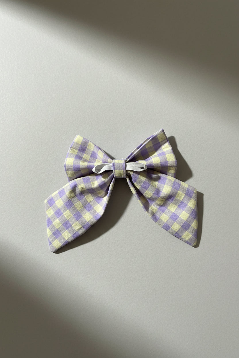 Picnic Pals - Lavender & Lemon Sailor Bow