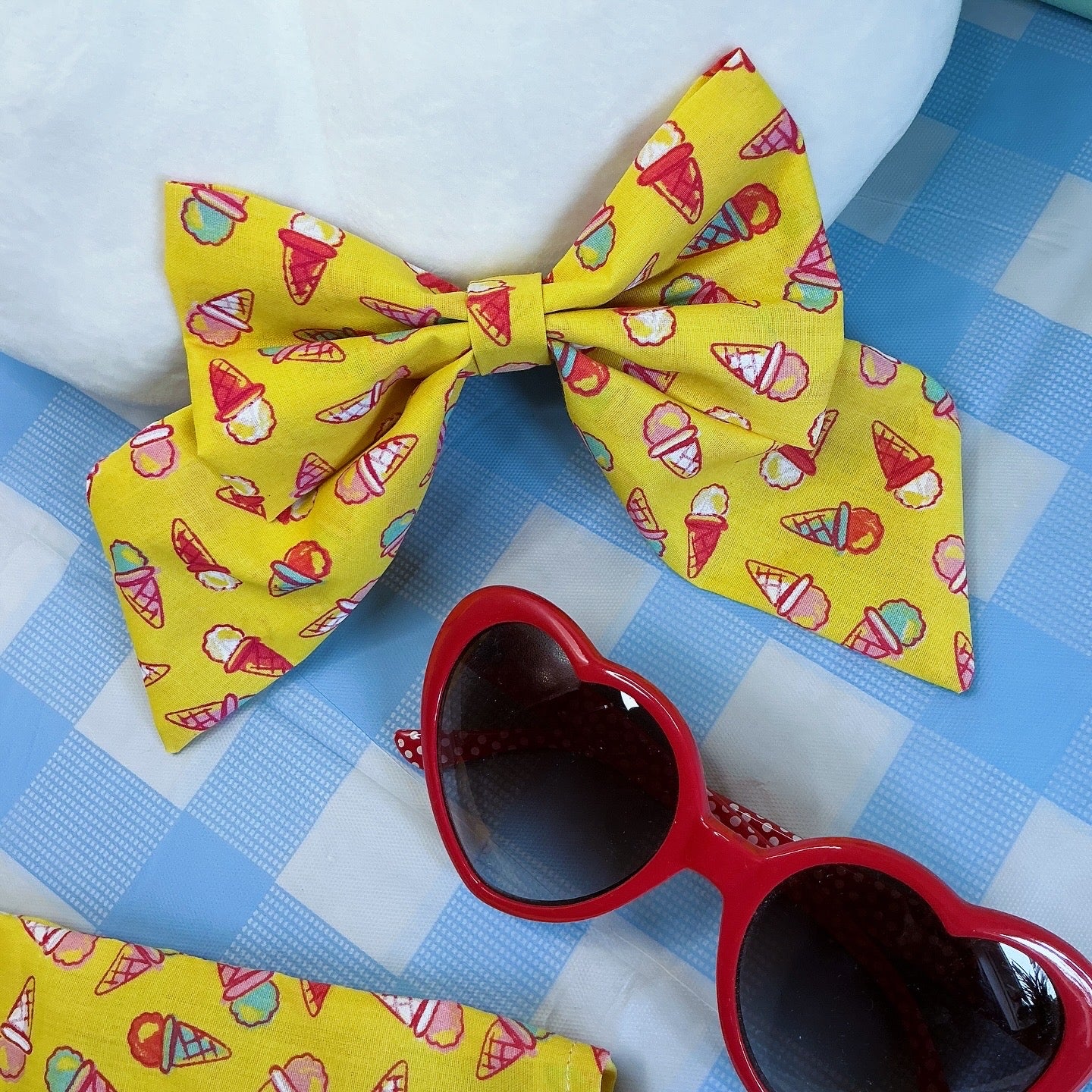 Sunshine & Sniffs Ice Cream Sailor Bow