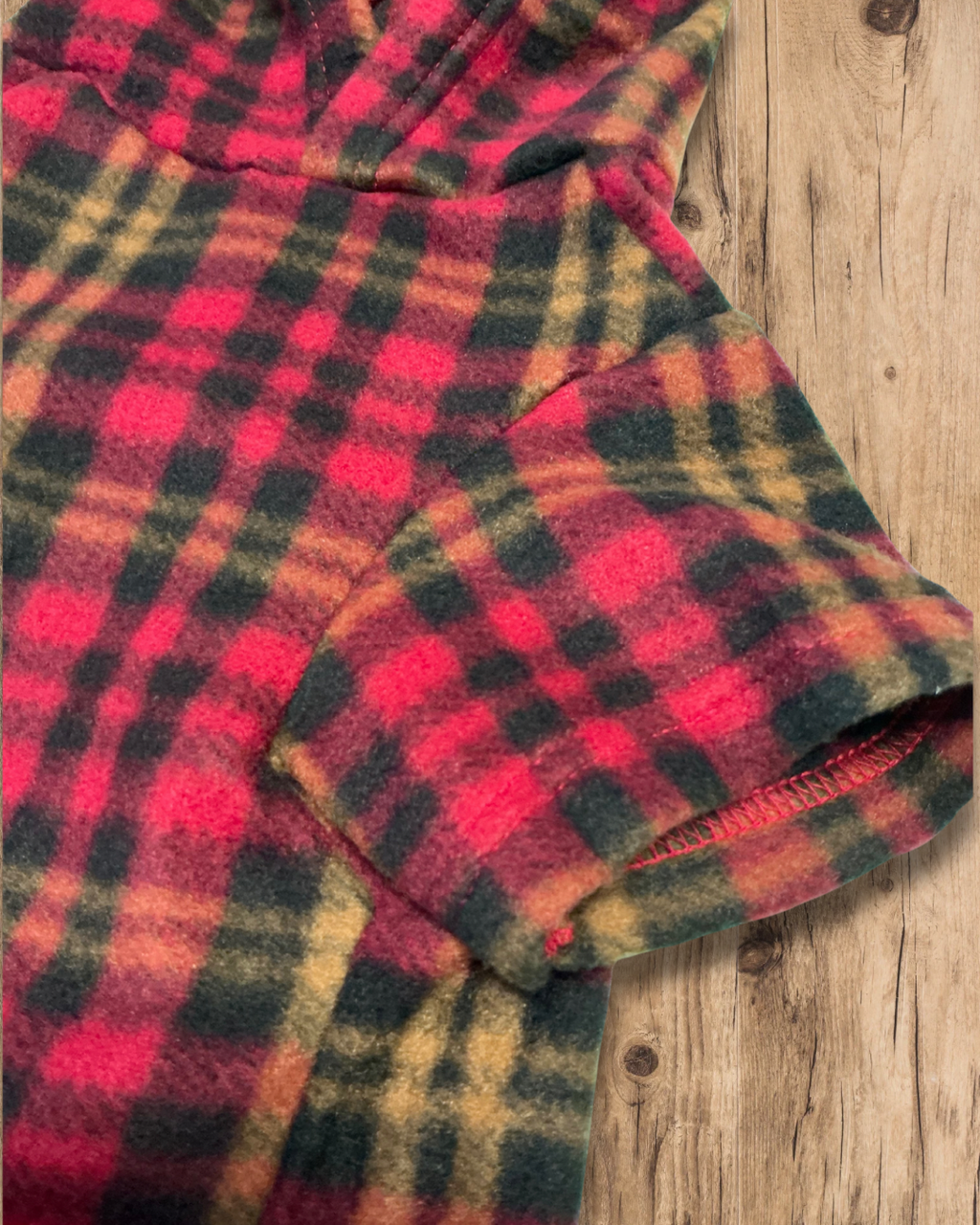Cosy Plaid Hoodie - Teddy