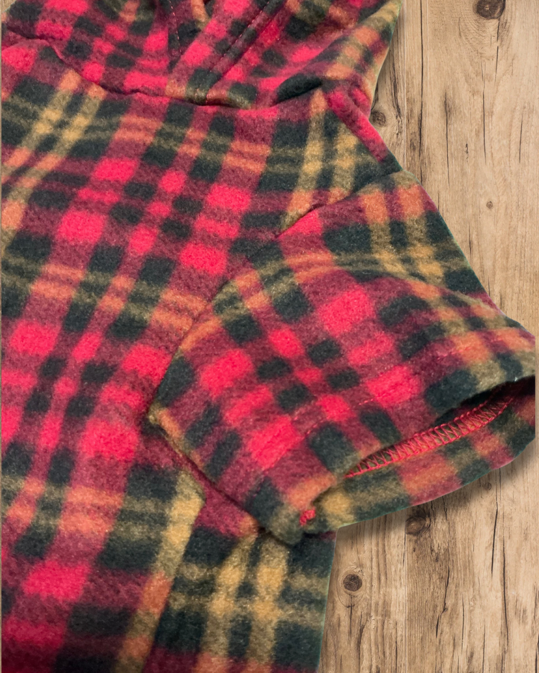 Cosy Plaid Hoodie - Teddy