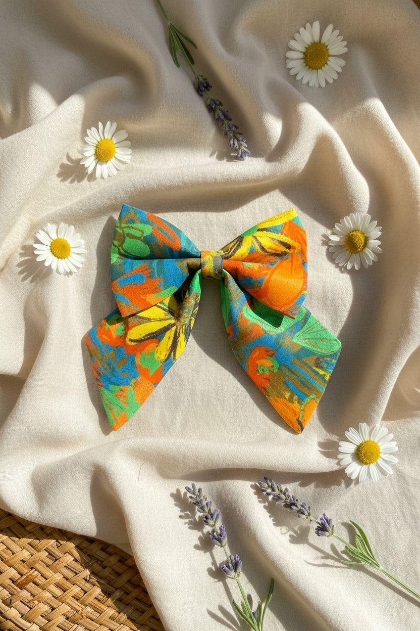 Heatwave Bloom Dog Sailor Bow