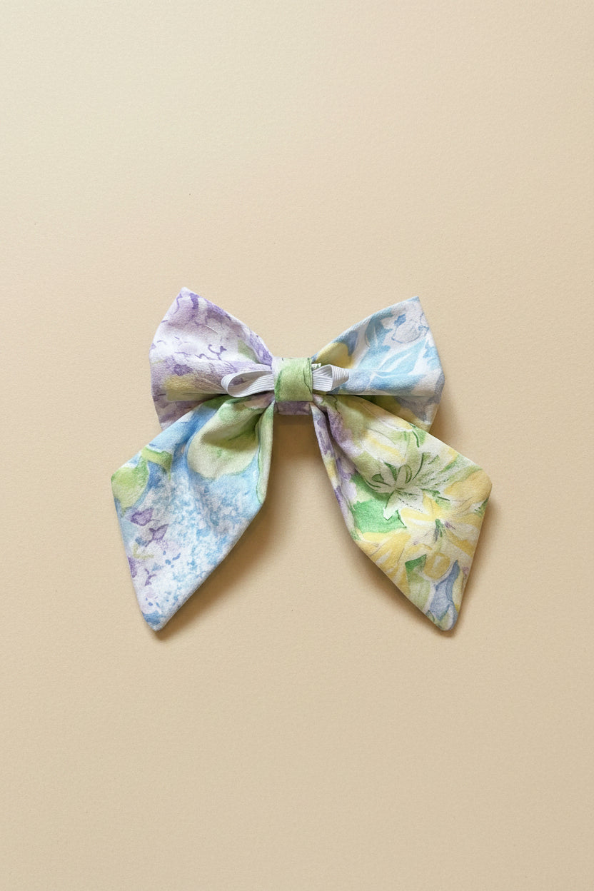 Soft Summer Meadow Sailor Bow Yellow