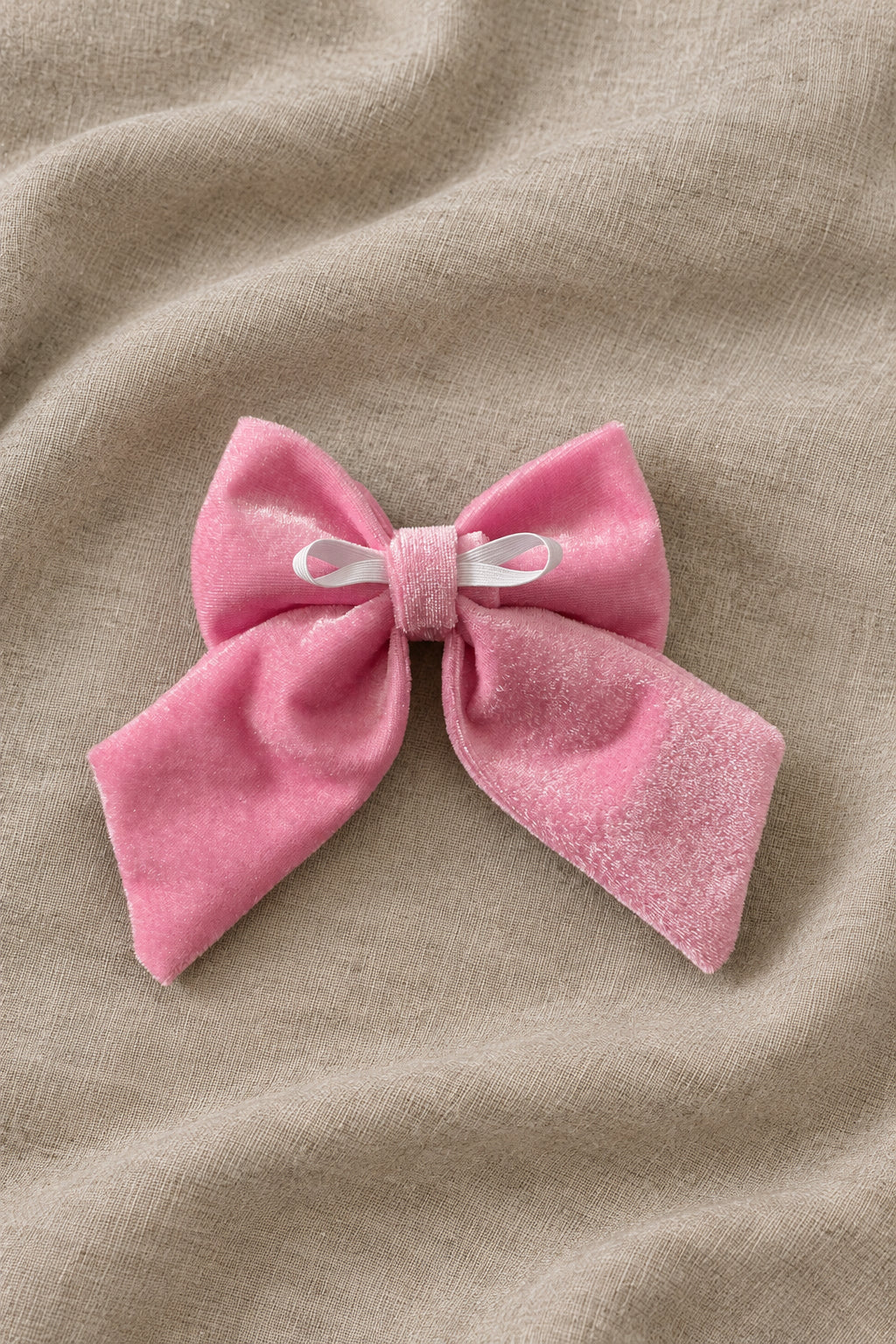 Social Season - Pink Velvet Sailor Bow