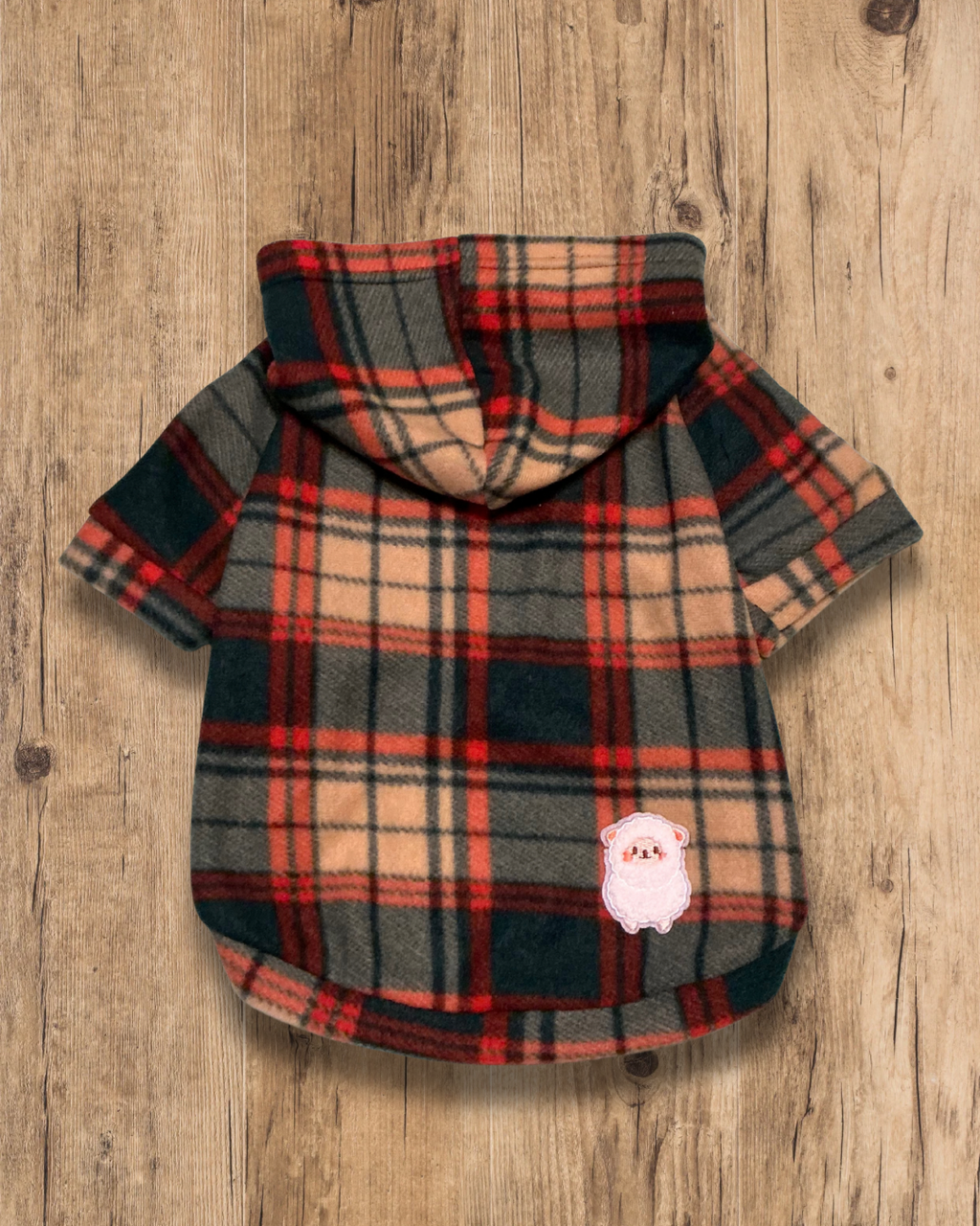 Cosy Plaid Hoodie - Sheep