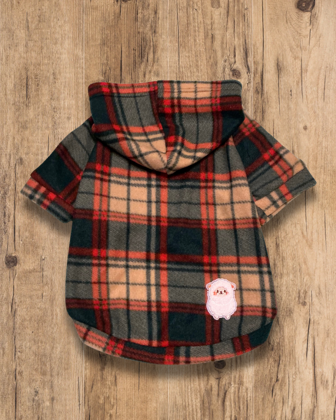 Cosy Plaid Hoodie - Sheep