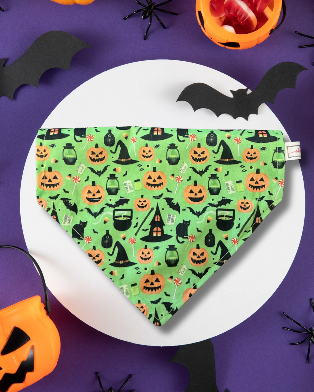 Green Halloween Bandana