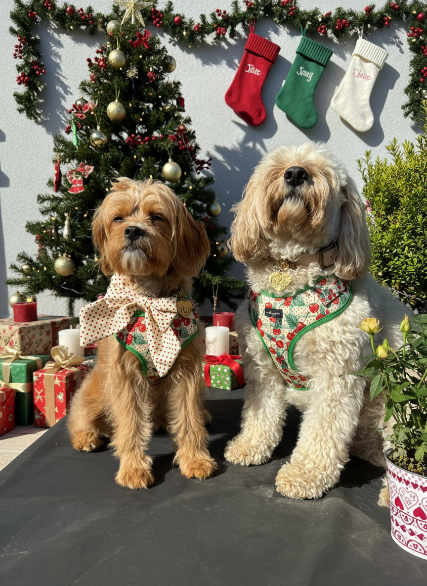 Cherry Christmas Sailor Bow