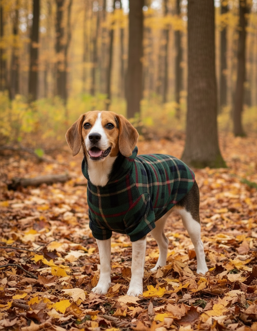 Cosy Plaid Hoodie - Panda